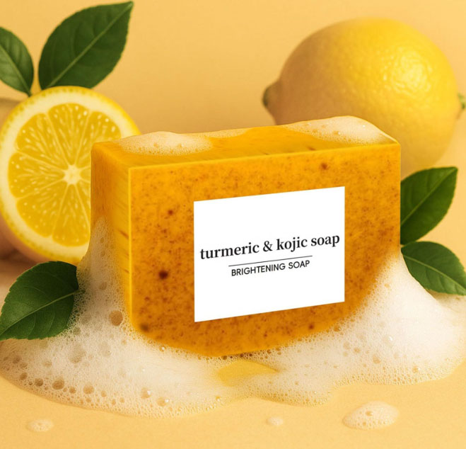 Turmeric kojic soap
